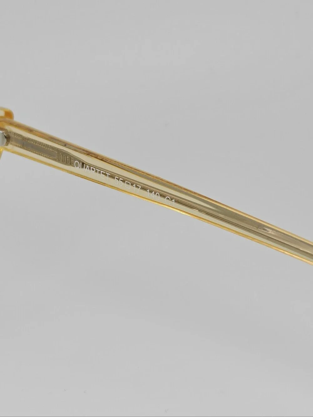 Quartet. Clear Yellow Cat-Eye Women's Fashion Glasses.
